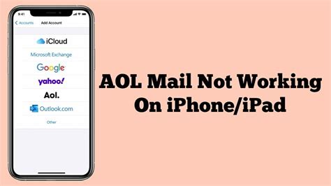aol mail not working on ipad today guide