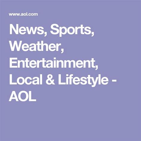 aol news sports weather entertainment channel