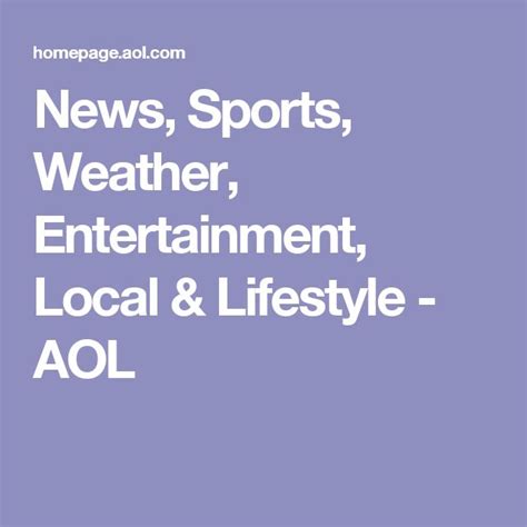 aol news weather entertainment and sports