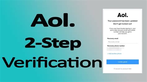 aol verification code email
