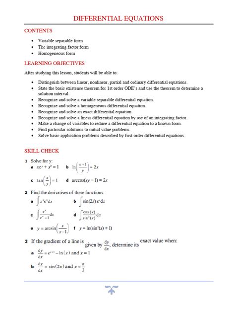 Ap Calculus Differential Equations Pdf