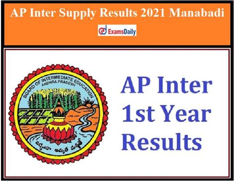 ap inter 2021 results manabadi