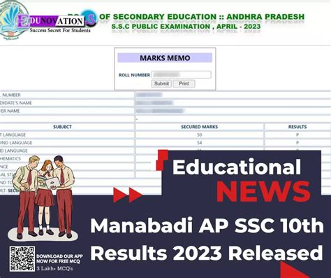 ap manabadi 10th results 2023