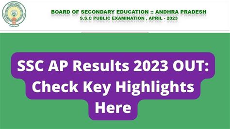 ap ssc results 2022 website
