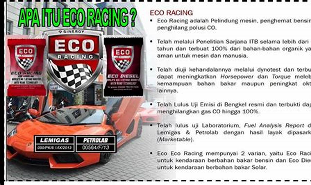 Temukan 7 Manfaat Eco Racing yang Jarang Diketahui!