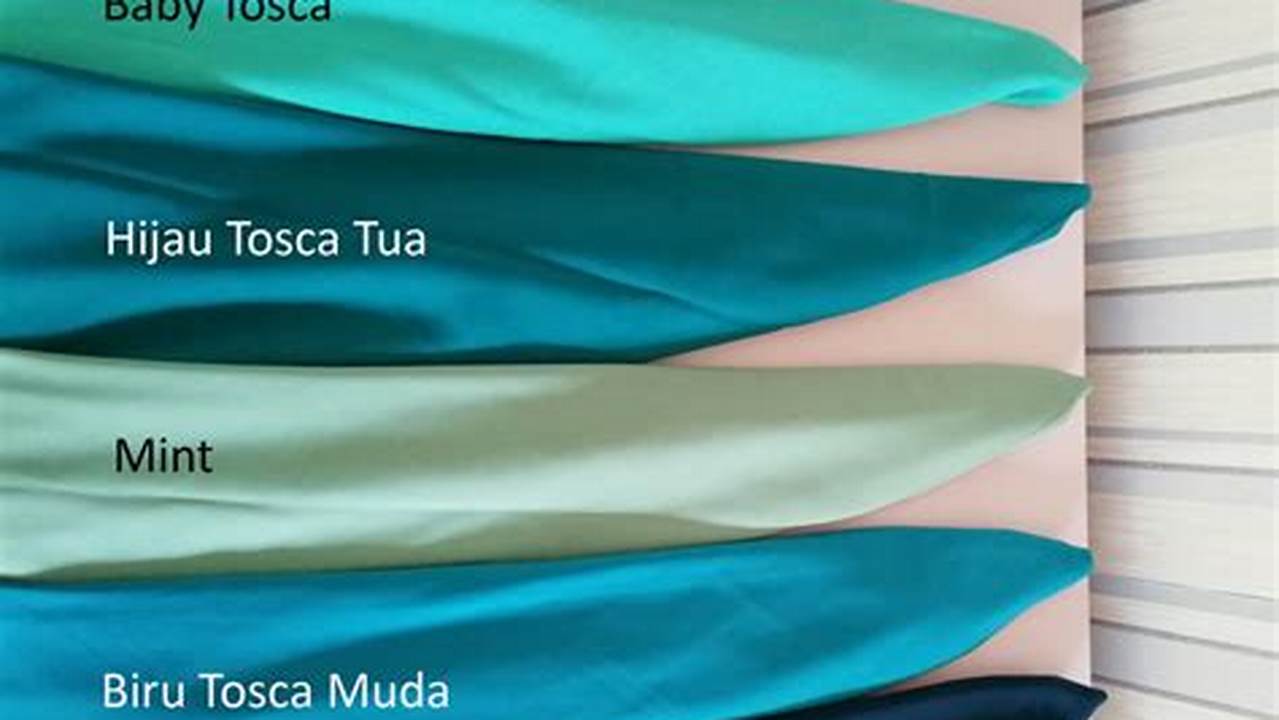 Kenali Perbedaan Warna Hijau Tosca dan Biru Tosca dalam Artikel Ini