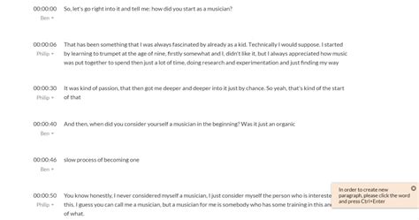 apa 7 format interview transcript