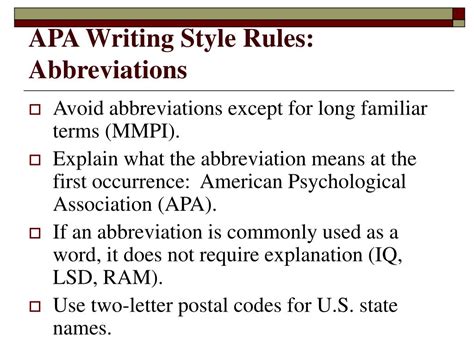 Apa Acronyms Guide