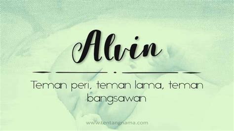 Apa Arti Nama Alvin in Indonesia