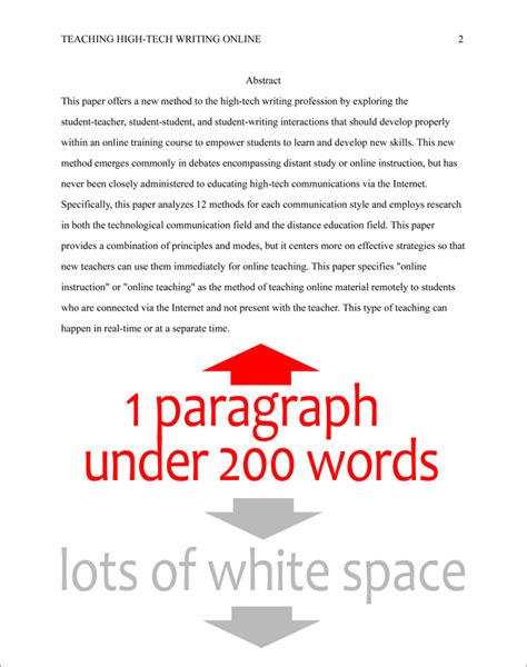 apa format abstract examples