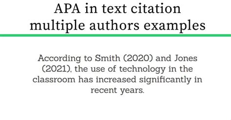 apa format citation multiple authors in text