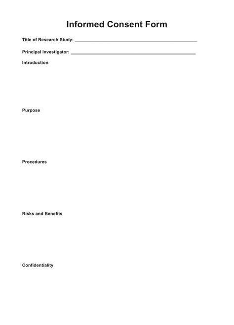 apa informed consent form template