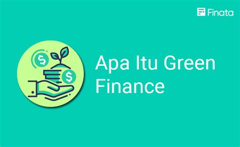 apa itu green finance