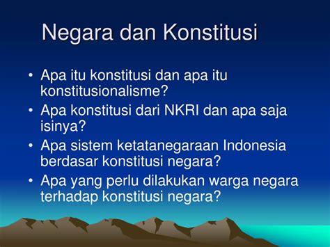 apa itu konstitusi negara indonesia