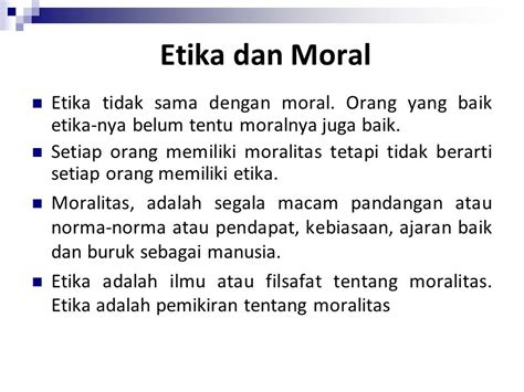 apa itu moral menurut para ahli