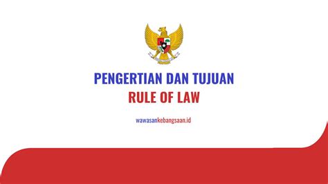 apa itu rule of law di indonesia