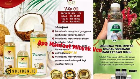 apa manfaat minyak vco