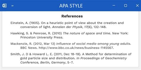 apa referencing style examples pdf download