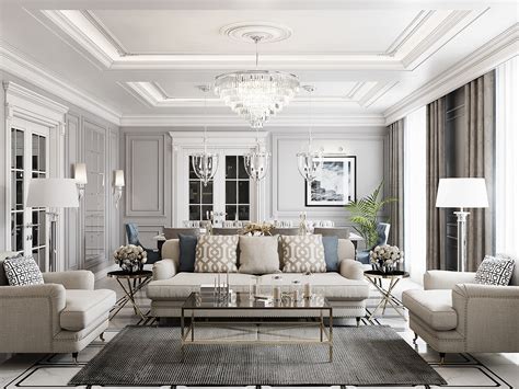 Neoclassical style apartment on behance