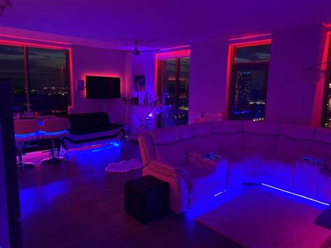 20+ room with neon lights