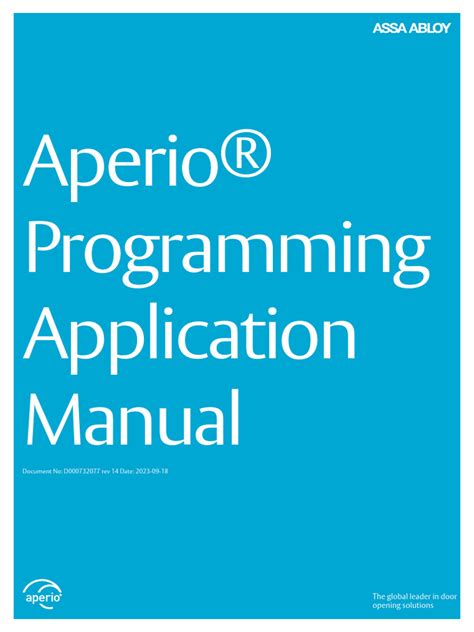 Pairing Aperioenabled locks with the AH40 IP hub