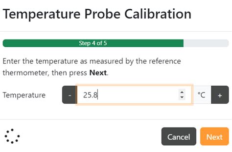 Apex Temperature Probe Calibration