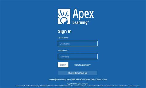 Apexvs Learning Login at Login Online Help
