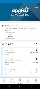 apgfcu online banking app