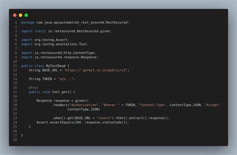 api automation testing code in java