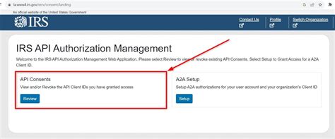 api client id application irs