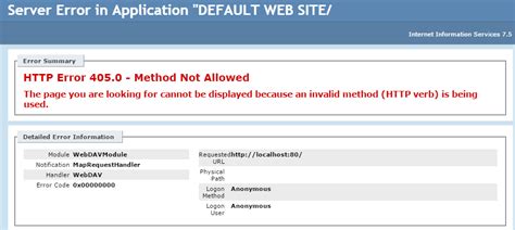 api error code 405