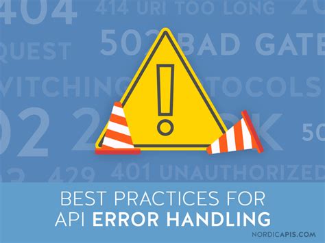 api error handling best practices