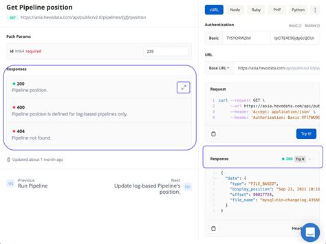 api failed response code