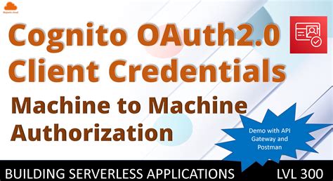 api gateway cognito authorizer client credentials