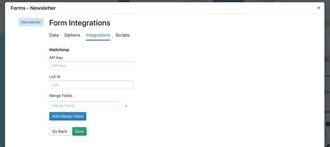 api integration form