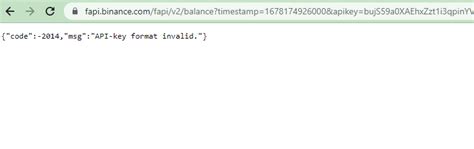 api key format invalid