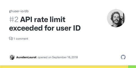 api rate limit exceeded for user github
