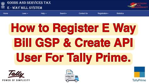 api registration for tally