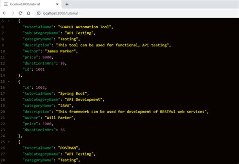 api testing sample code