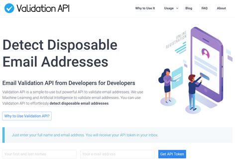 api to validate email address