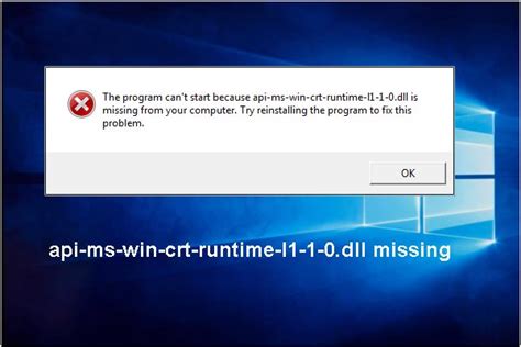 Fix apimswincrtruntimel110.dll is Missing Error [2025] YouTube