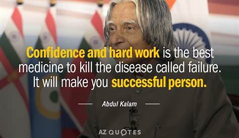 Apj Abdul Kalam Quotes About Hard Work Confidence And Canvasvalley