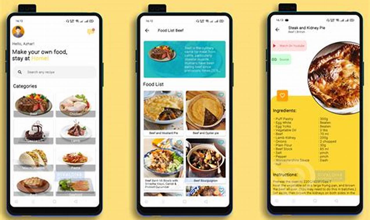 aplikasi membuat menu makanan di android