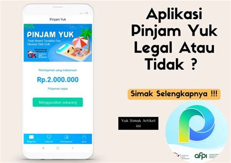 Pinjam Yuk APK, Pinjaman Online 24 Jam Cepat Cair Seputar Fintech