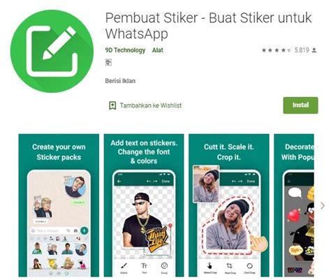Aplikasi Stiker Gratis untuk WhatsApp di Indonesia