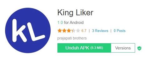 Aplikasi King Liker
