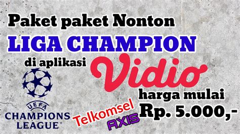 Aplikasi Nonton Liga Champion Terbaik di Indonesia