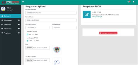 Aplikasi PPDB Online Berbasis Web Template AnZFam