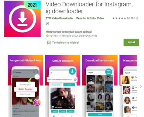 aplikasi untuk mendownload video di instagram