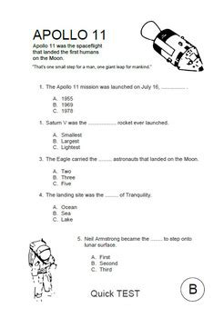 Apollo 11 Math Worksheets